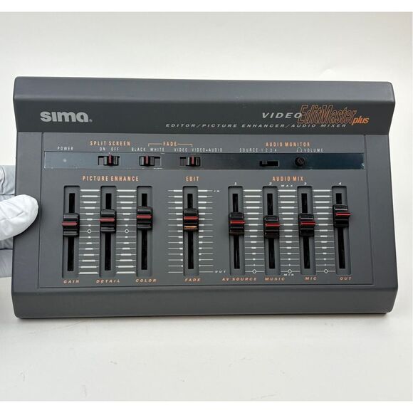 NOS Sima Video Editmaster Edit Master Plus W/ Power Audio Cables & Microphone EX - Picture 8 of 11